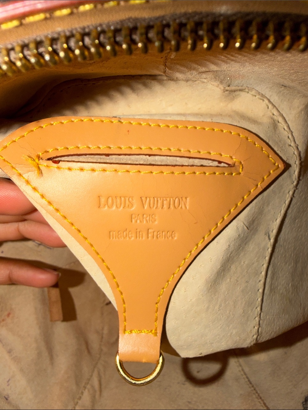 Louis Vuitton Monogram Alma BB Satchel in Brown with Natural Vachetta Trim - Picture 4 of 4